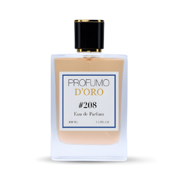 Profumo Doro 208 – eleganter Flakon mit orientalisch-balsamischem Eau de Parfum aus Myrrhe, Tonkabohne und Vanille für Damen und Herren